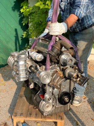 Riley 2,5 Liter Motor mit Kompressor